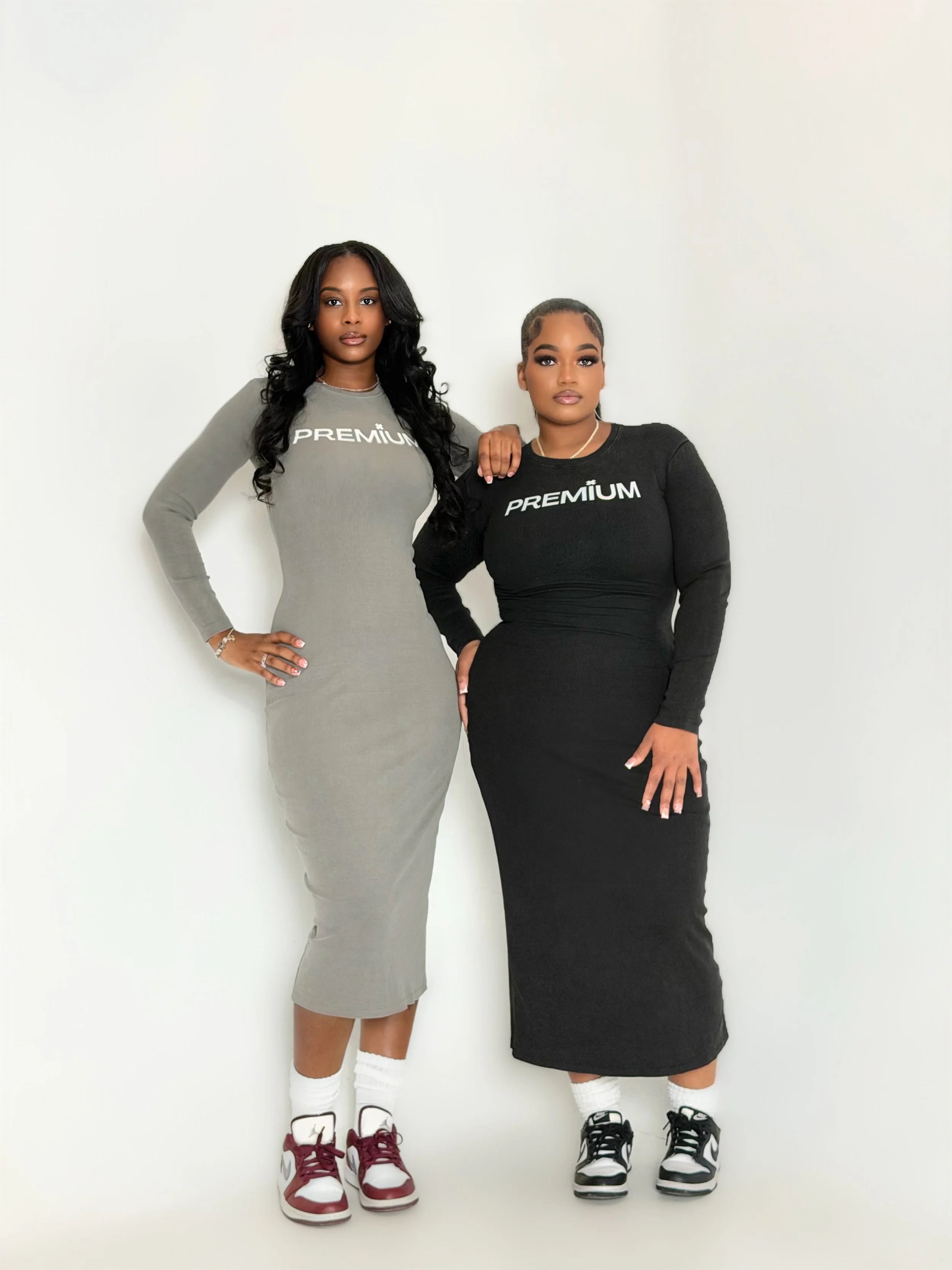 Premium Dyed Washed Slit Maxi Dress