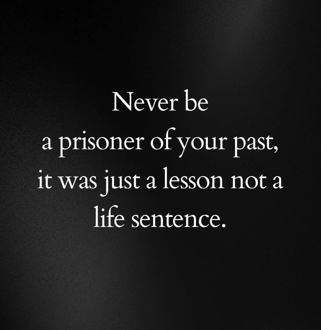 Never be a prisoner of your past. It was a just lesson not a life sentence. We get stuck in cycles. And then the cycles become comfortable. Change can be uncomfortable, but ultimately so worth it. Is there something you need to change today? #lifecoa