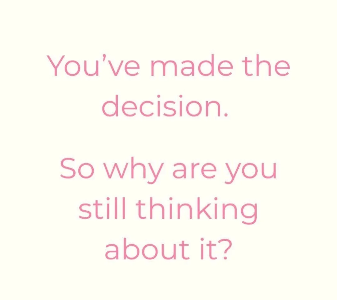 You&rsquo;ve made the decision. So why are you still thinking about it? You know you need to do something but you&rsquo;re afraid of temporary discomfort. Maybe it&rsquo;s time to actually take that step. You got this. #lifecoach #motivation #doit #l