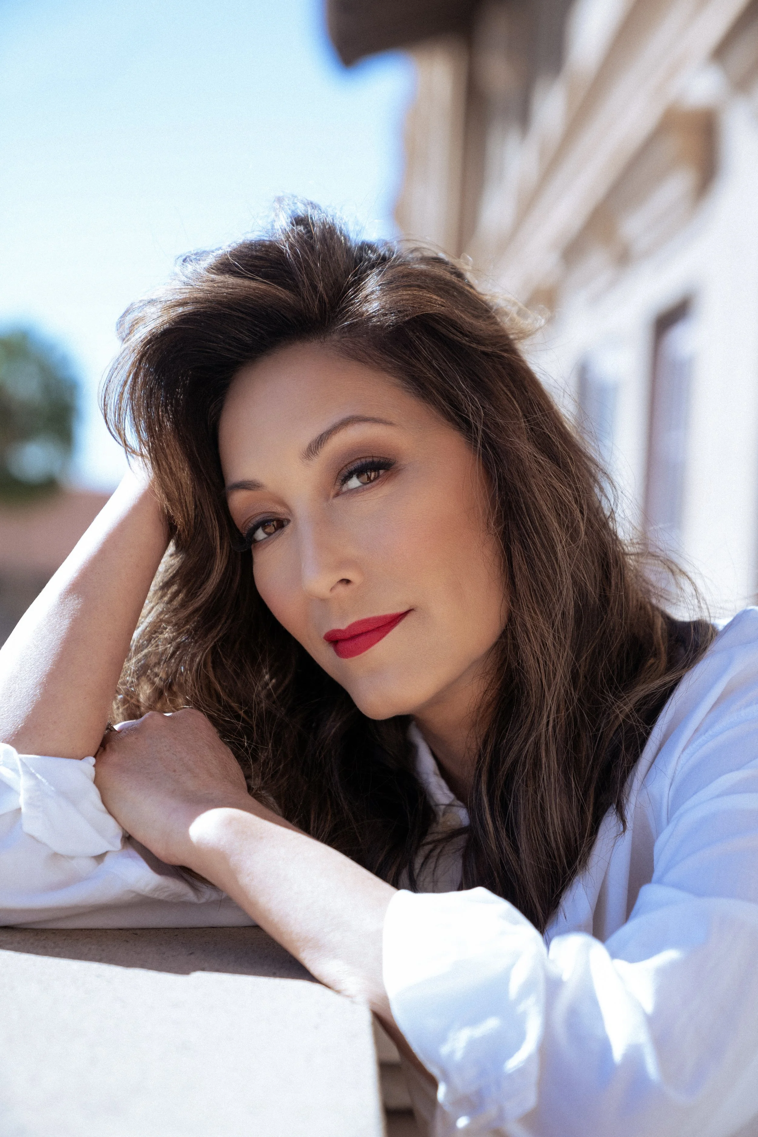 Portrait of Christina Chang photographed by Violeta Meyners in Los Angeles.