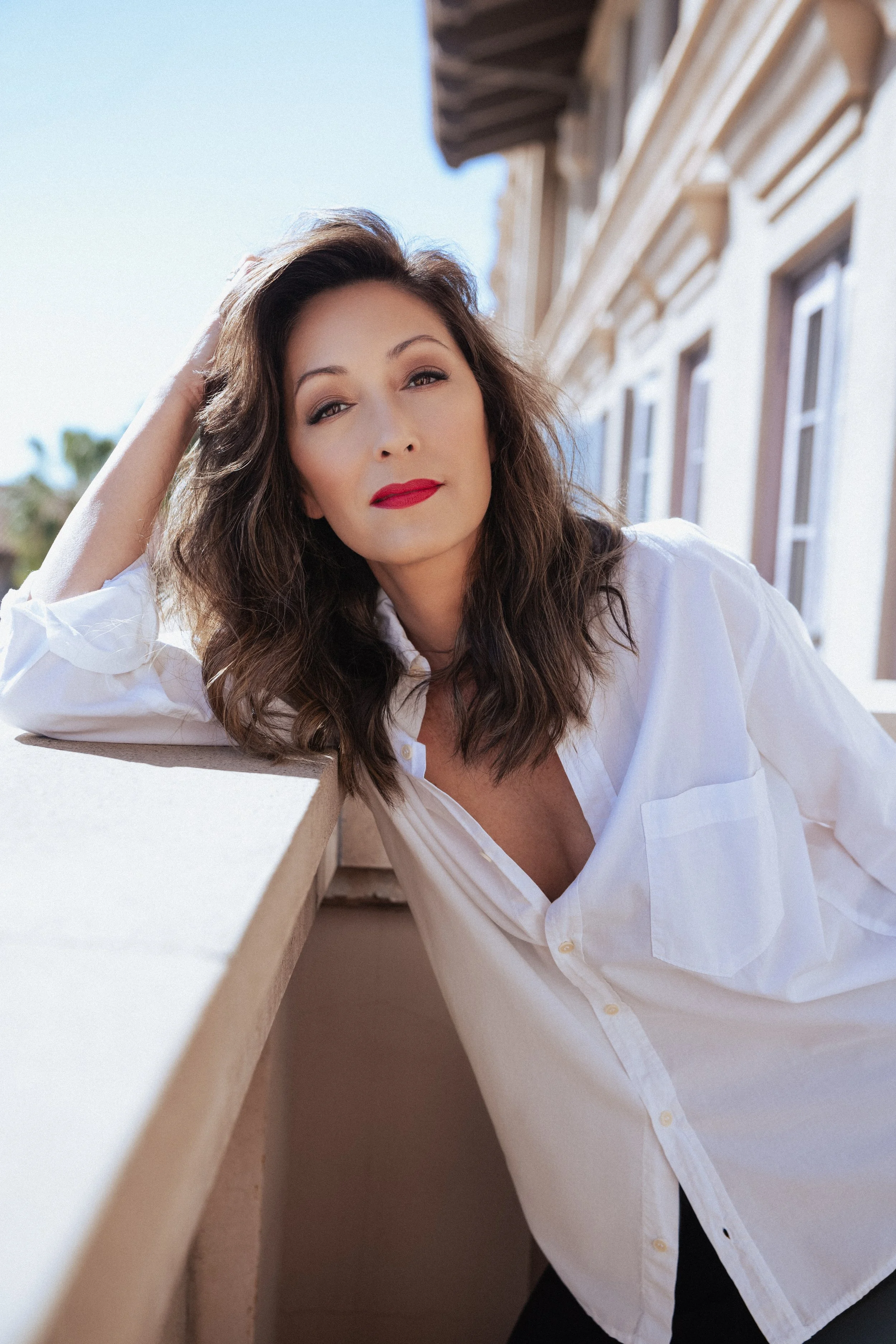 Portrait of Christina Chang photographed by Violeta Meyners in Los Angeles.