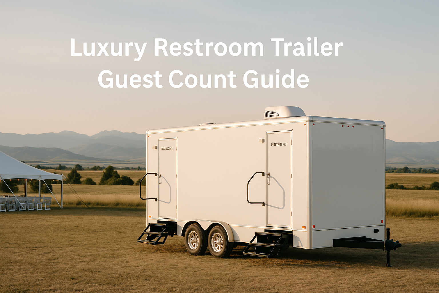 What Size Restroom Trailer Do I Need? Colorado Guest Count Guide