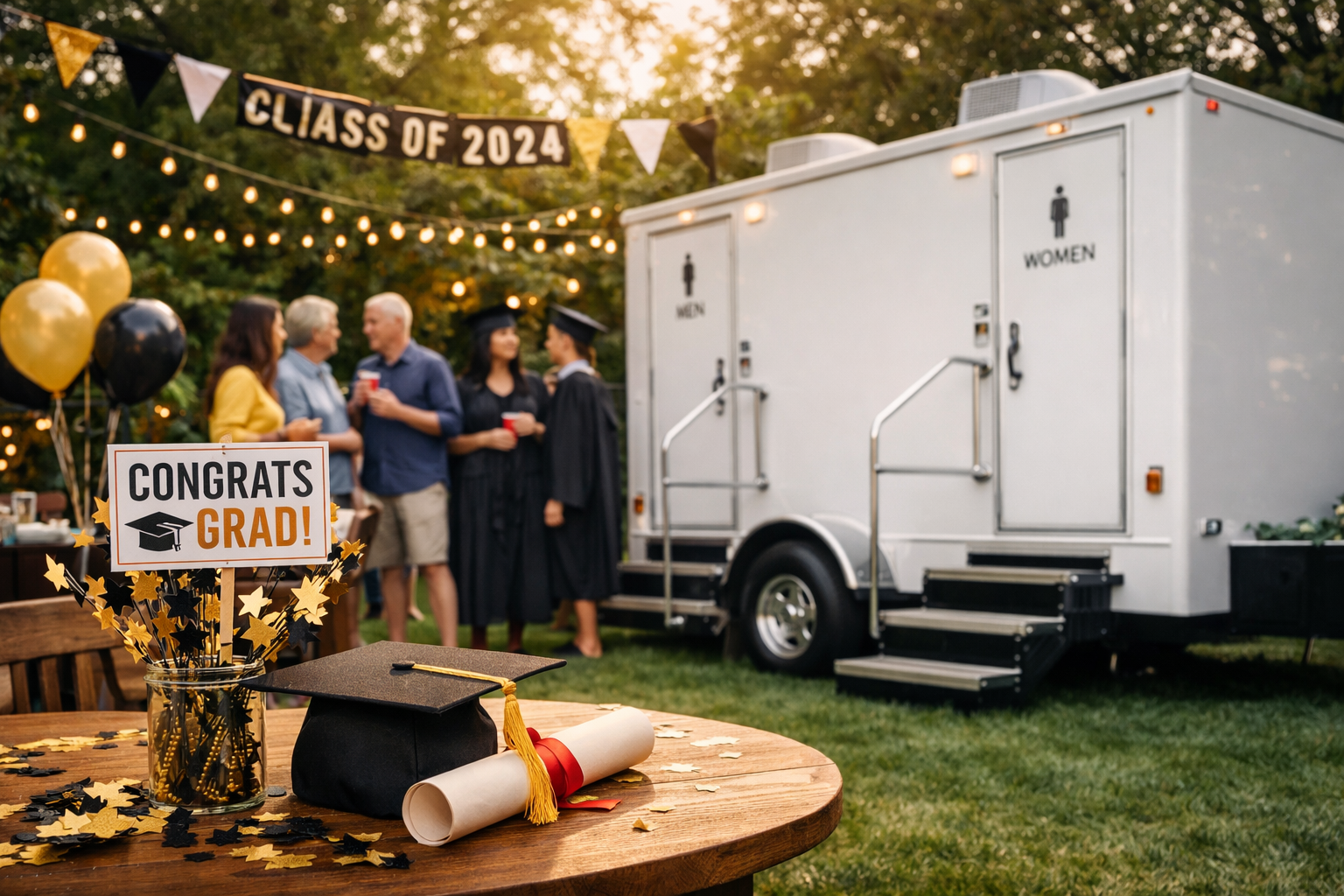 Hosting a Graduation Party in Colorado? How Many Restrooms Do You Actually Need?