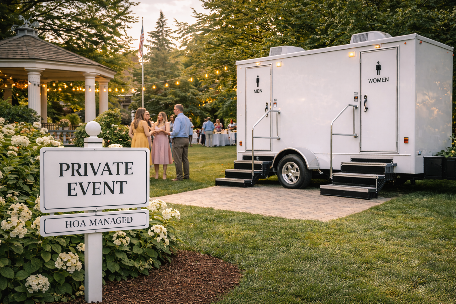 How to Host an Event When the Venue or HOA Limits Restroom Access