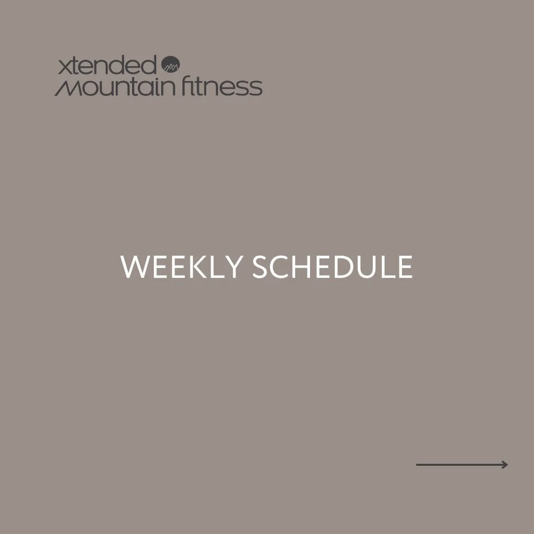 Your weekly lineup is here, and we have a NEW class starting this Thursday! 🔥
Book your spot now 📲 and don&rsquo;t miss your opportunities to sweat, reset, and move! 💪 

#weeklyschedule #studioclasses #newclass #xtendedmountainfitness