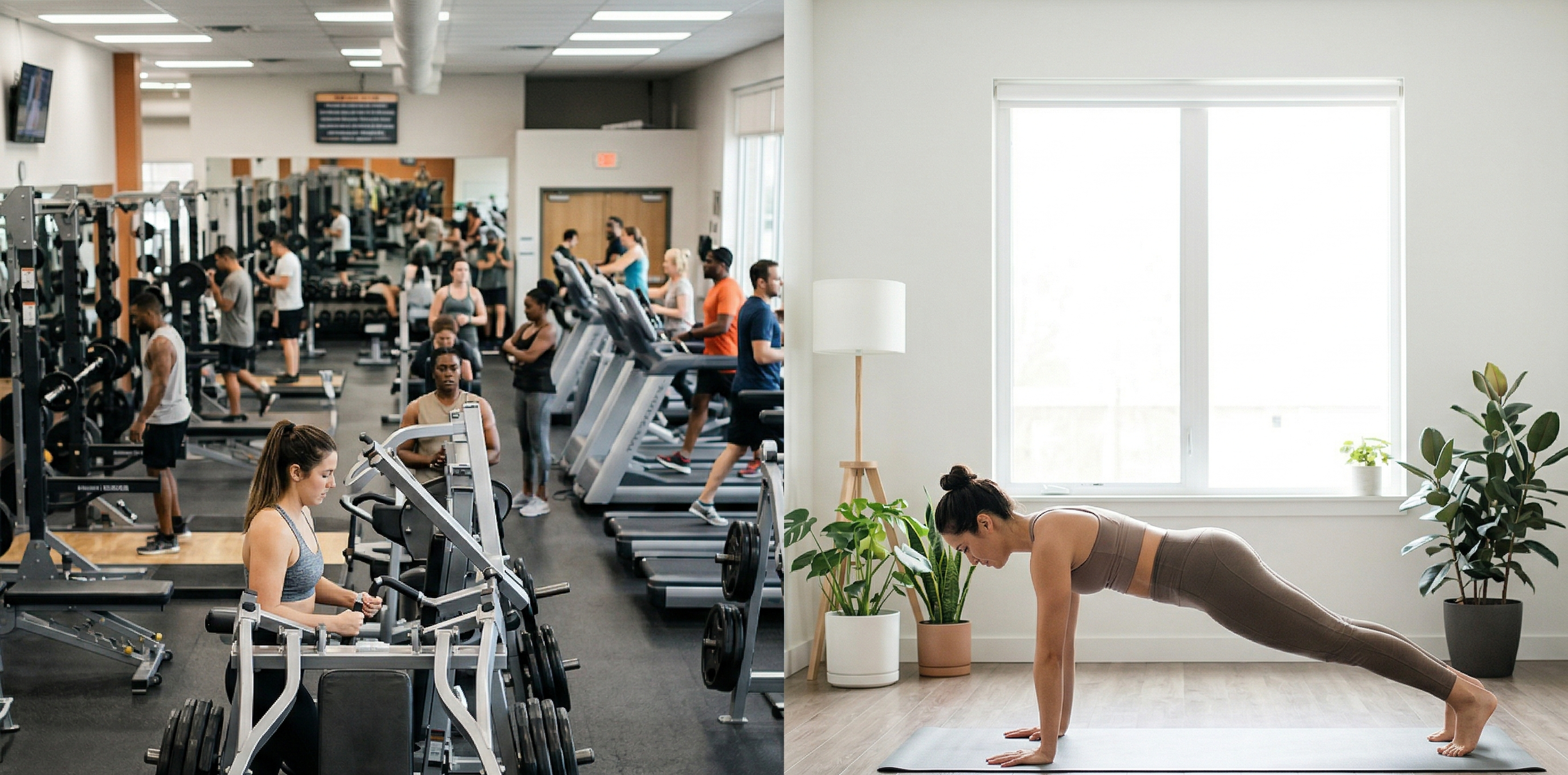 Entrenar en Casa vs Ir al Gym: Qué Funciona Mejor si Tienes Poco Tiempo