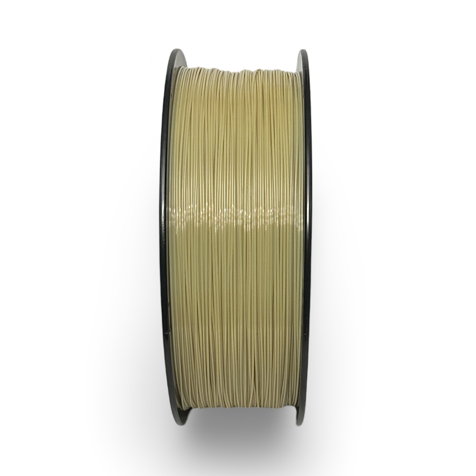 Front view of ULTEM 9085 Natural filament spool, 92 in³ (1510 cc) size for Fortus systems.