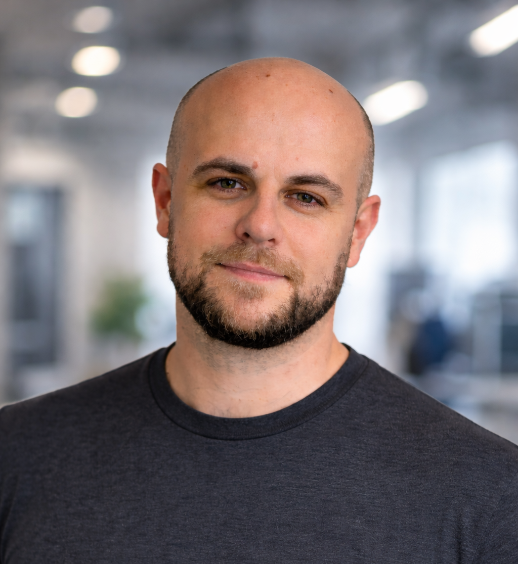 Portrait of the founder of NEXT 3DP, an industrial FDM additive manufacturing company.