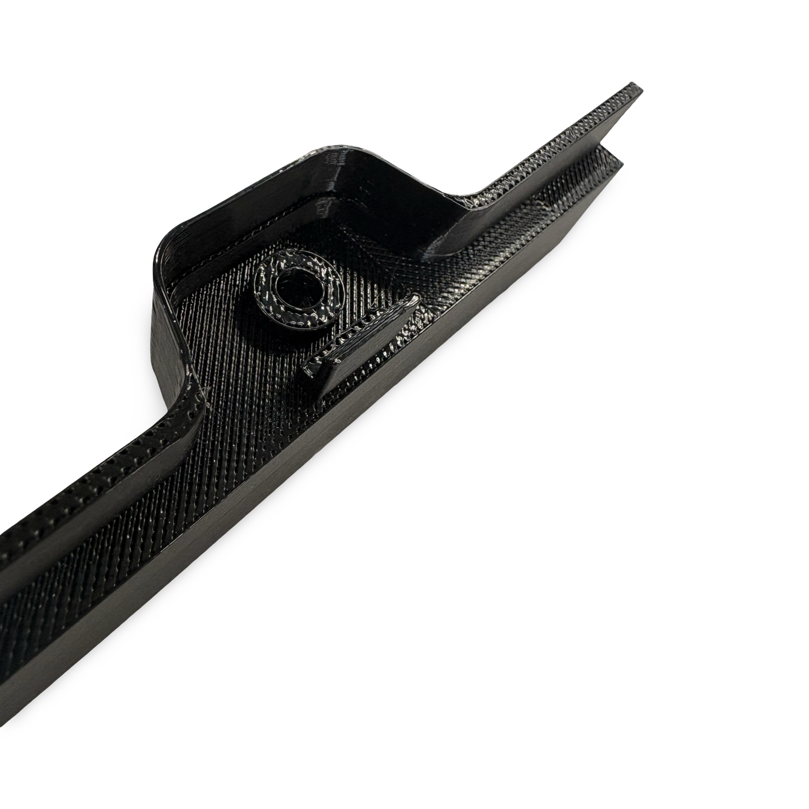 close up TPU 95A elastomer feature detail printed on Stratasys Fortus FDM system