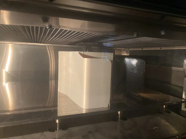 Large aerospace ULTEM part printed on Fortus 900mc or F900