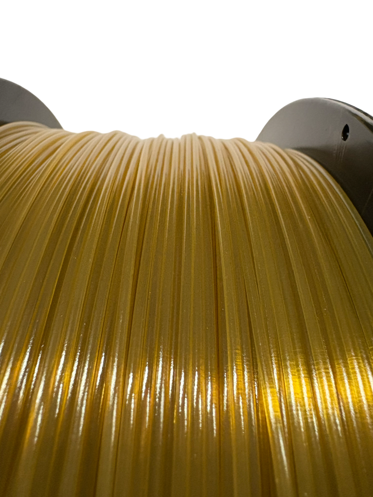 PEKK 92ci Fortus compatible filament spool — top view showing rim detail and core labeling