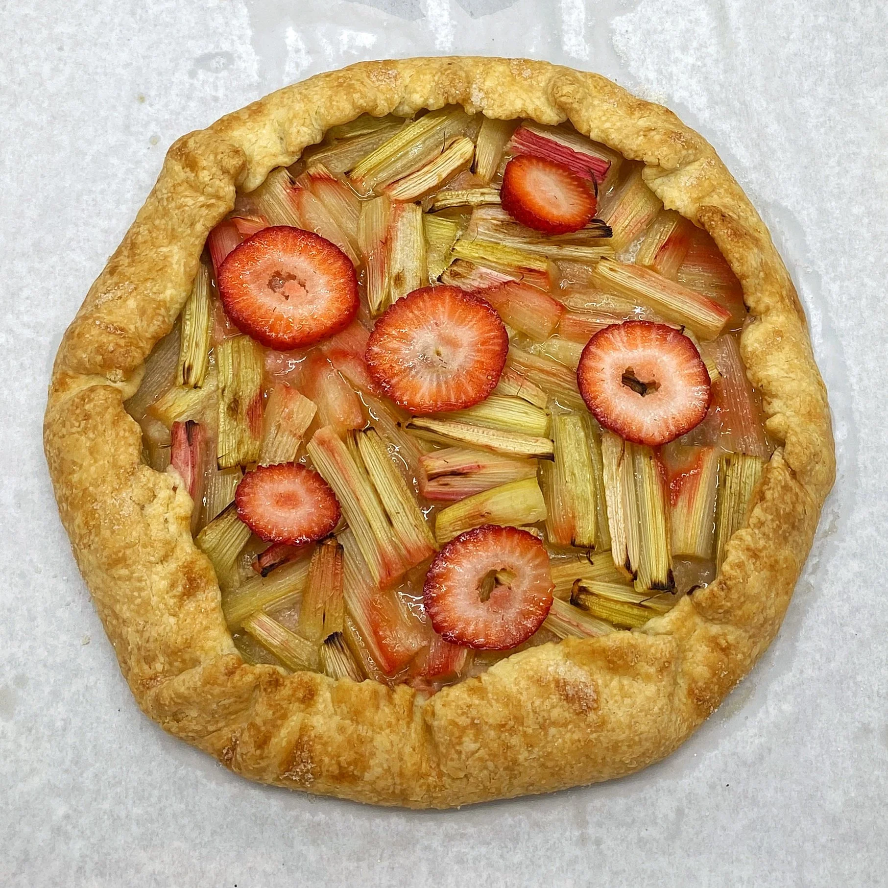 Strawberry Rhubarb Galette