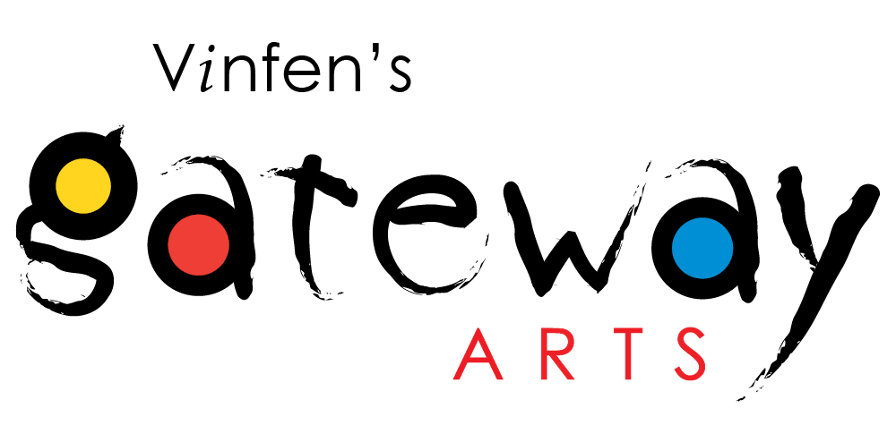 A theater marquee displaying the words "Marquee Arts" in red letters, with a yellow circle on the left and a blue circle on the right against a black background.