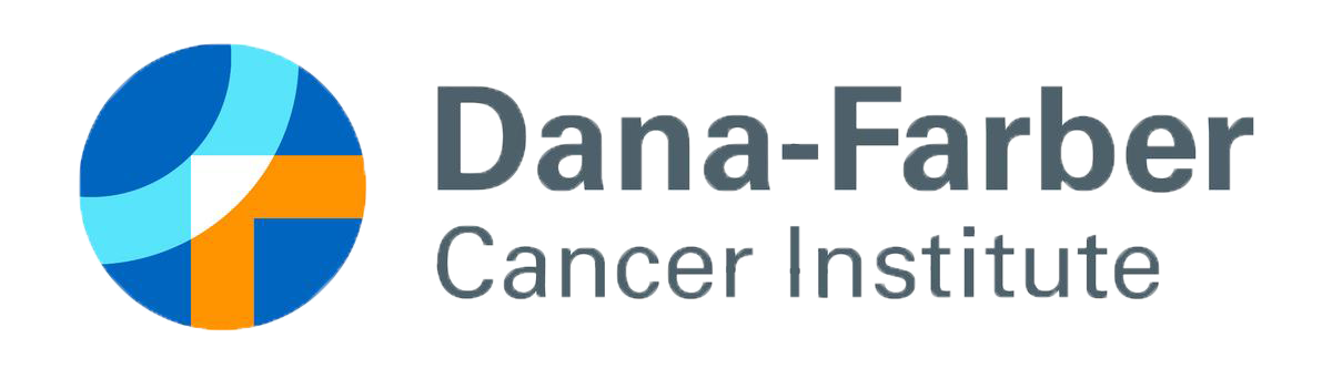 Logo of the Dana-Farber Cancer Institute featuring a circular emblem with blue, white, and orange segments and the text 'Dana-Farber Cancer Institute' to the right.