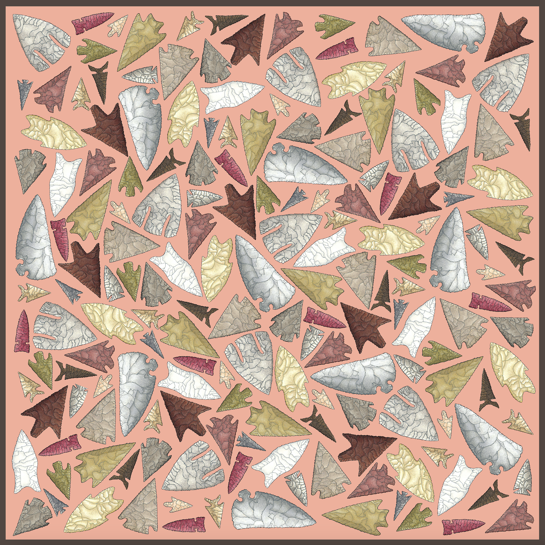 Scissortail | Texas Cache | 100% Silk Scarf