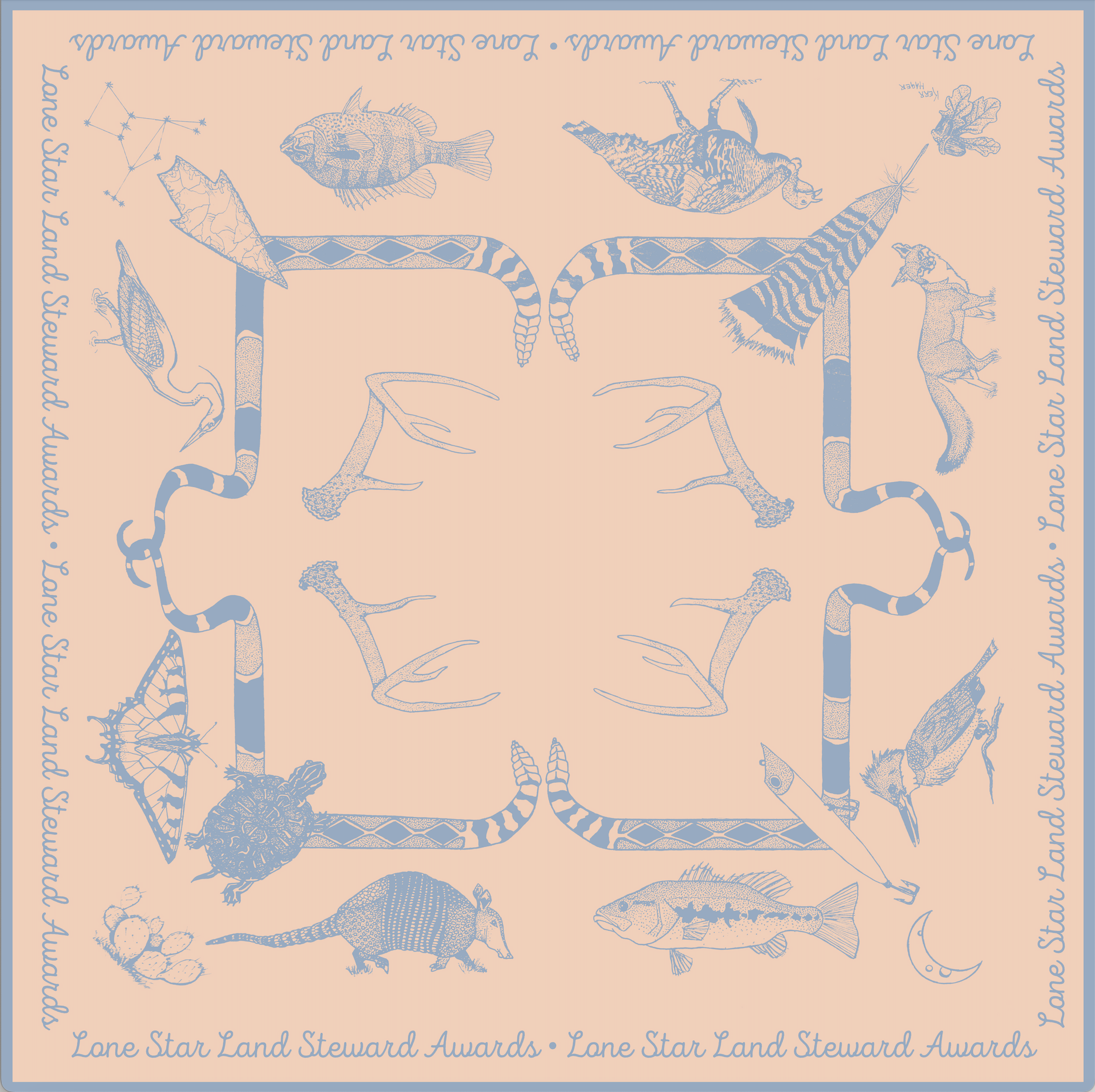 Durazno | Commemorative TPWF Hill Country | Silk Scarf