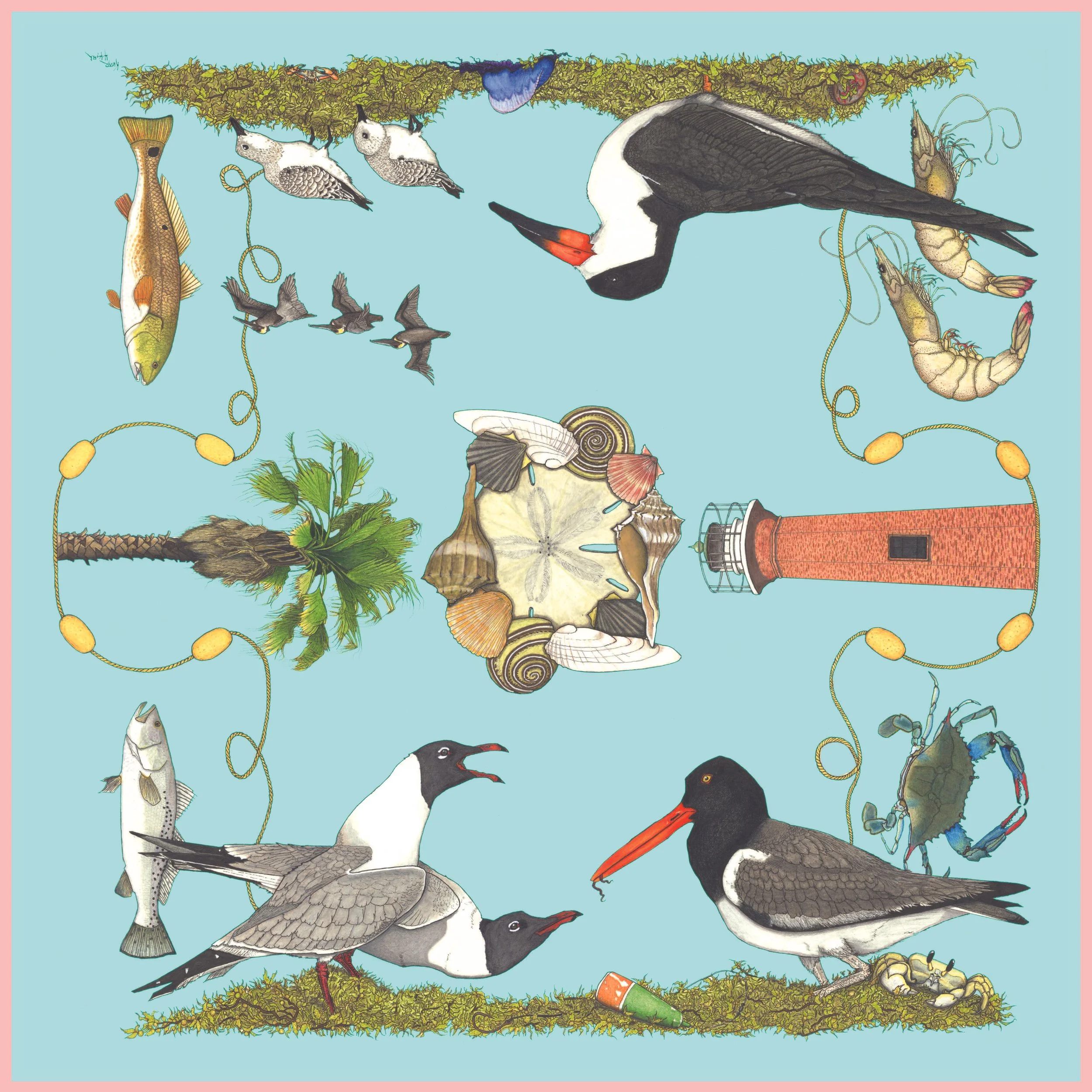 Padre | Gulf Coast | 100% Silk Scarves