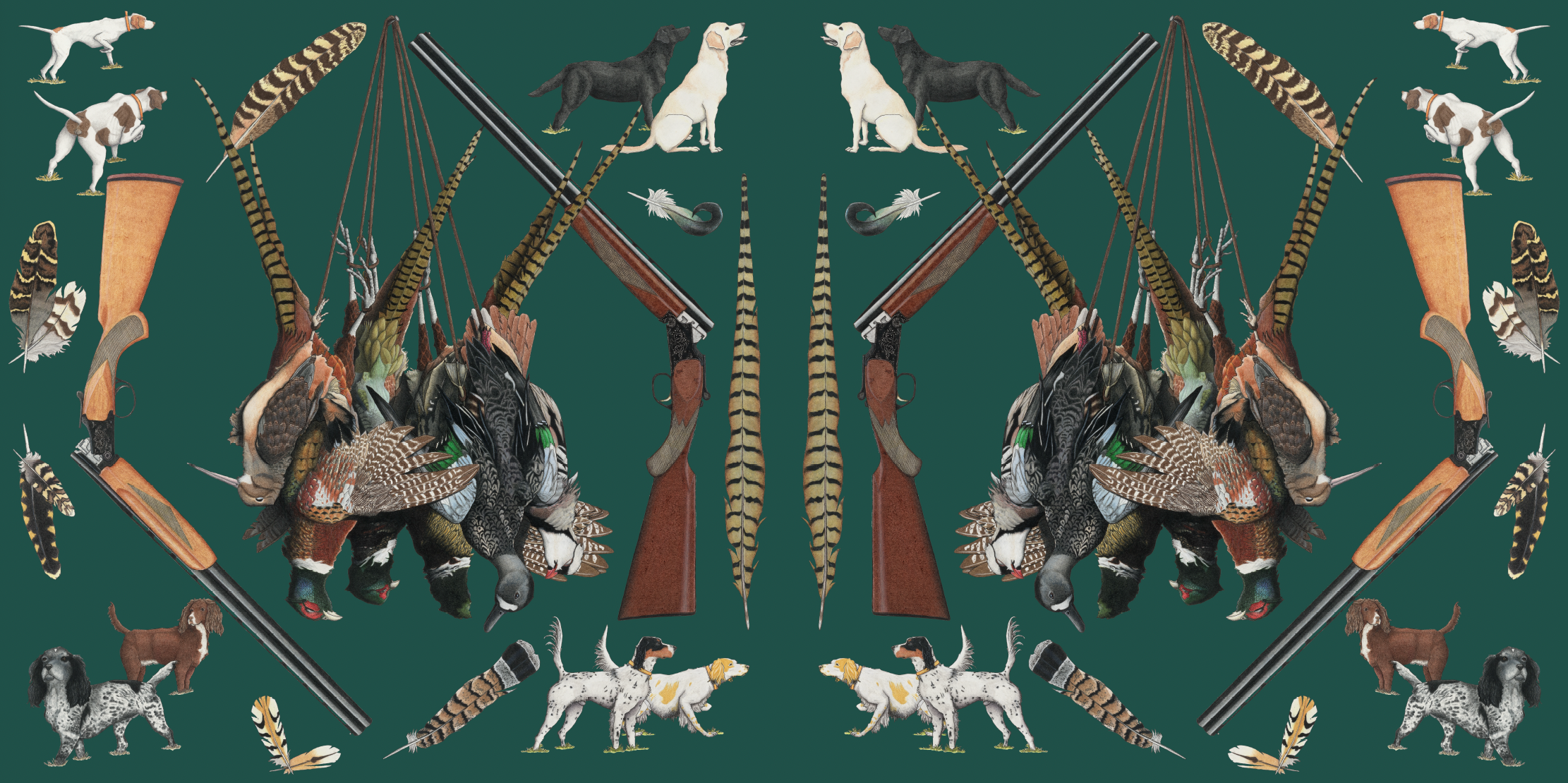 Wigeon | Ode to Bird Hunting | Cotton Voile Pareo