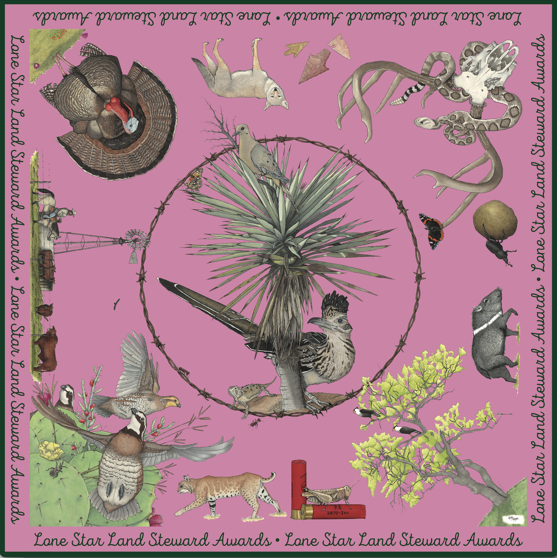 Falfurrias |  Commemorative TPWF Hill Country | Silk Scarf