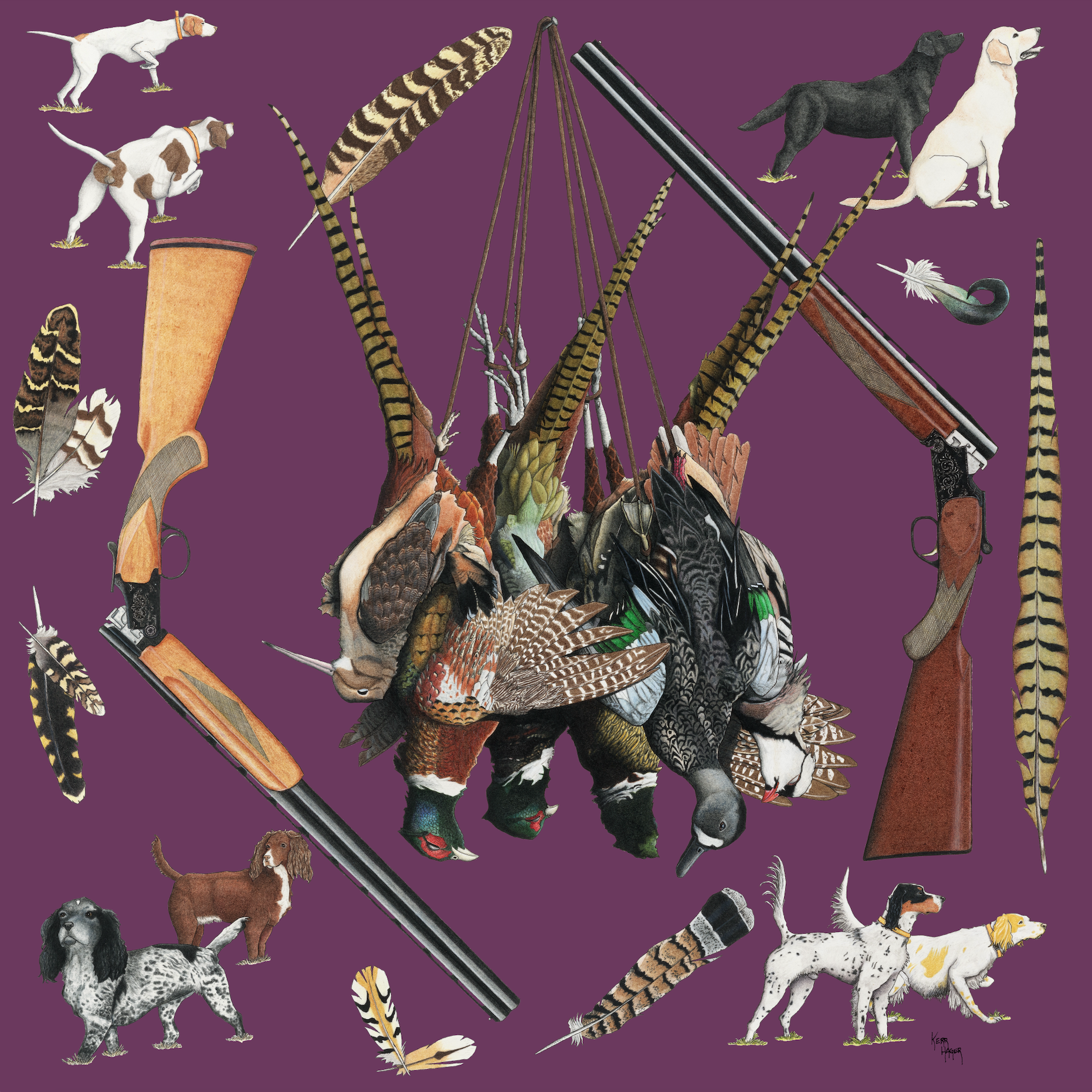 Classie | Ode to Bird Hunting | Cashmere Wrap