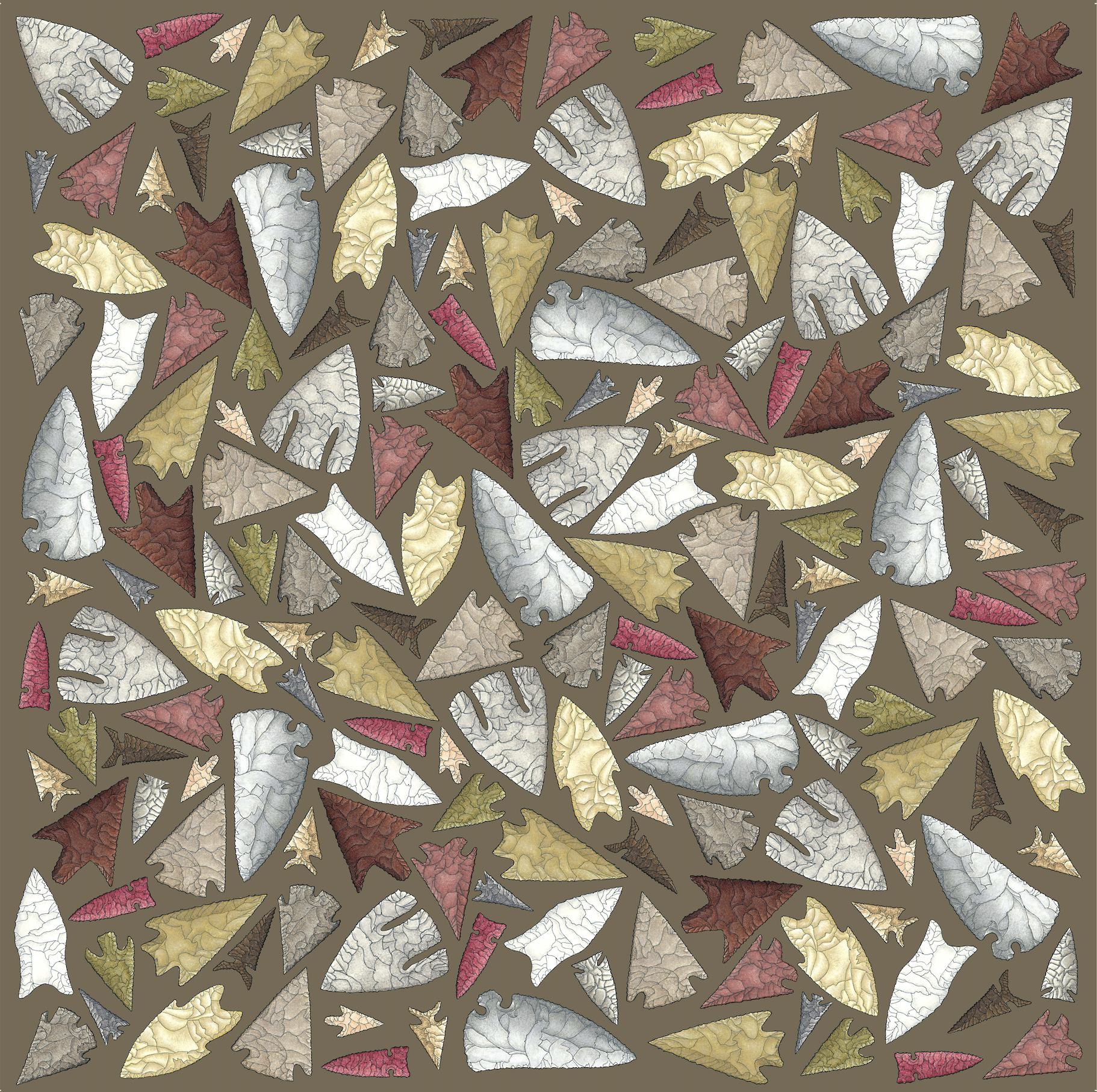 Root Beer | Texas Cache | Cotton Voile Bandana