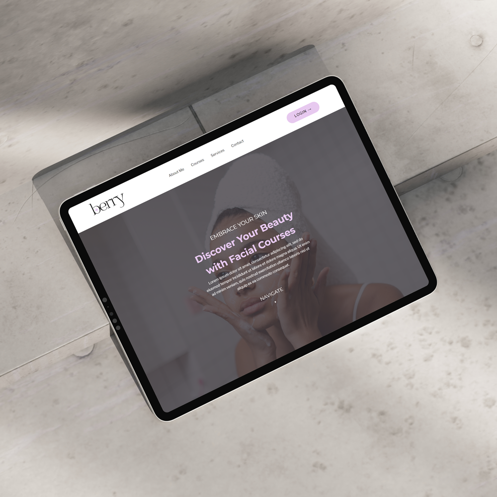 Premium Kajabi website theme for personal brands