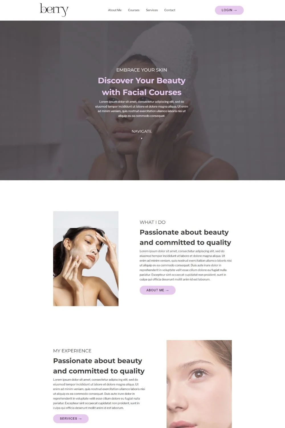 Content creator website design using Kajabi