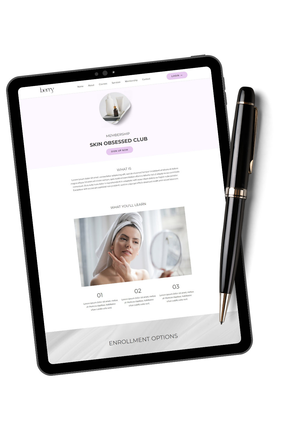 Mobile-friendly website design for Kajabi creators