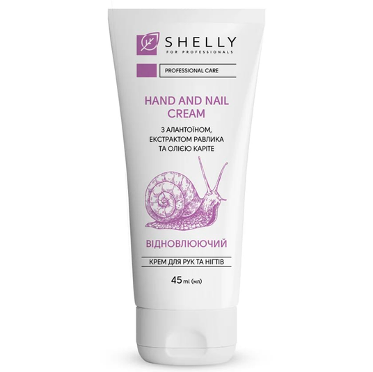 Hand and nail cream With allantoin, snail extract and shea oil Shelly 45 ml