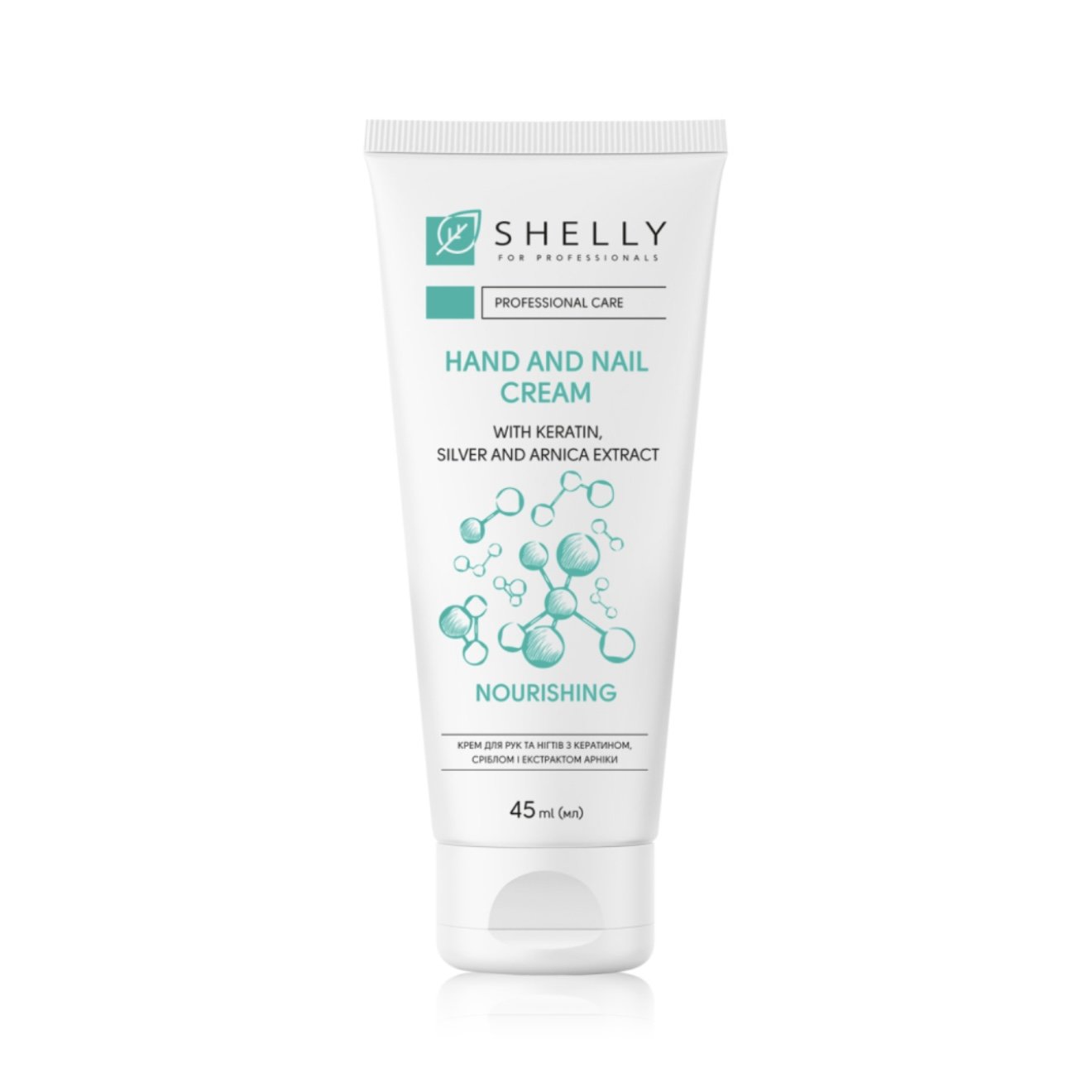 Hand and nail cream with keratin, silver and arnica extract Shelly 45 ml