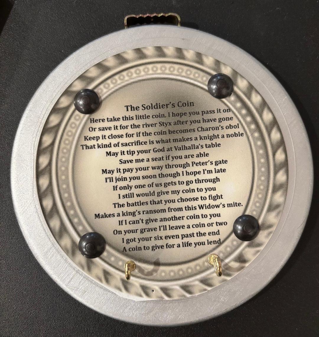 Coin Plaque with Poem