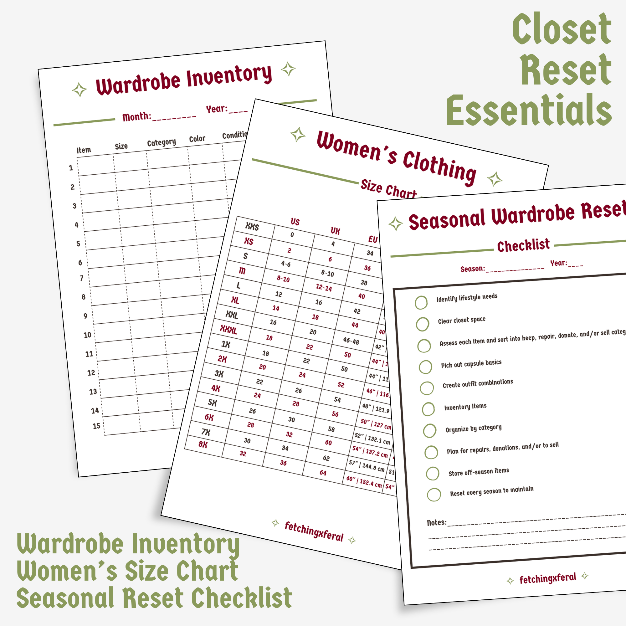 Closet Reset Essentials