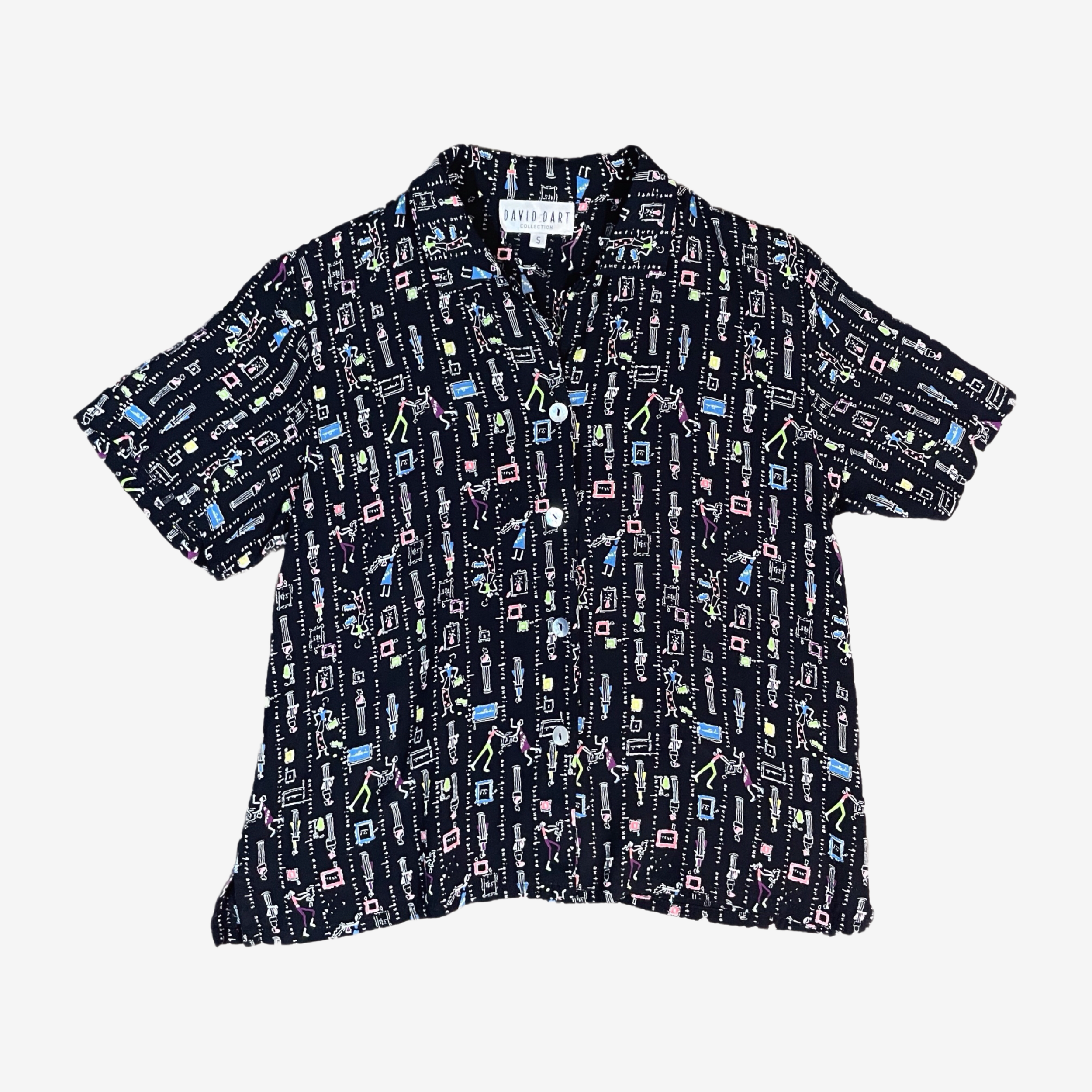 Black Antique Printed Button Up Flat Lay 1.PNG