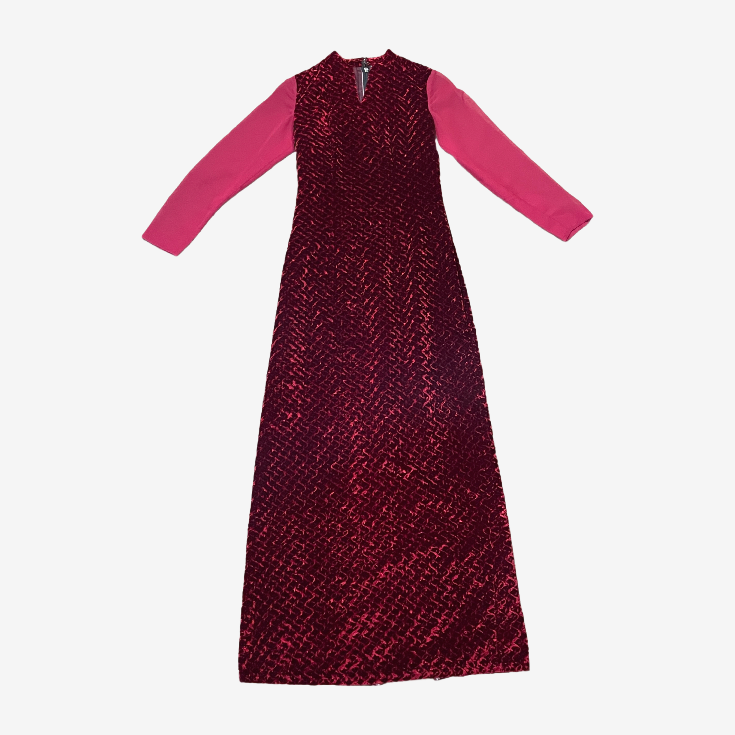 Red Velvet Maxi Dress Flat Lay 1.PNG