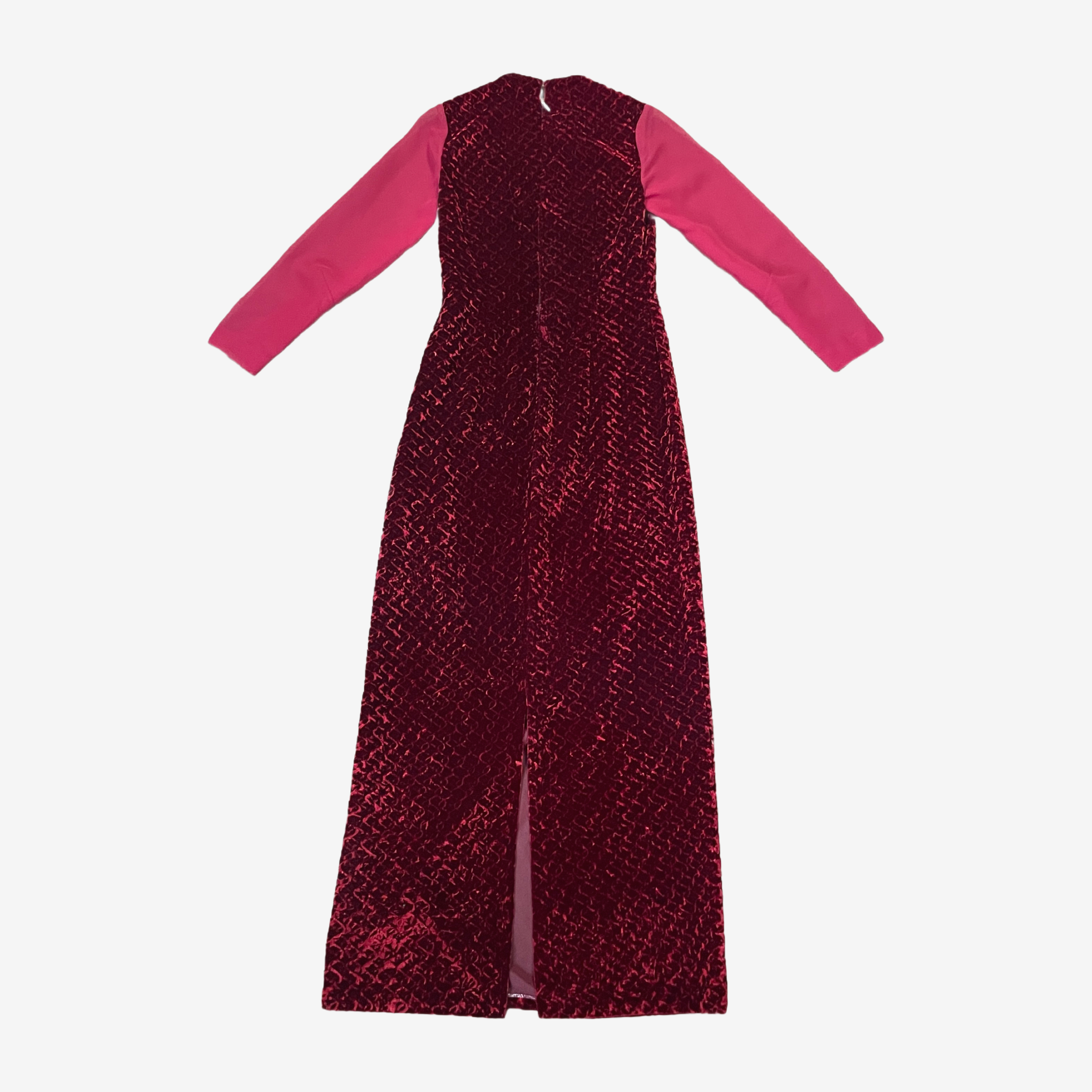 Red Velvet Maxi Dress Flat Lay 2.PNG