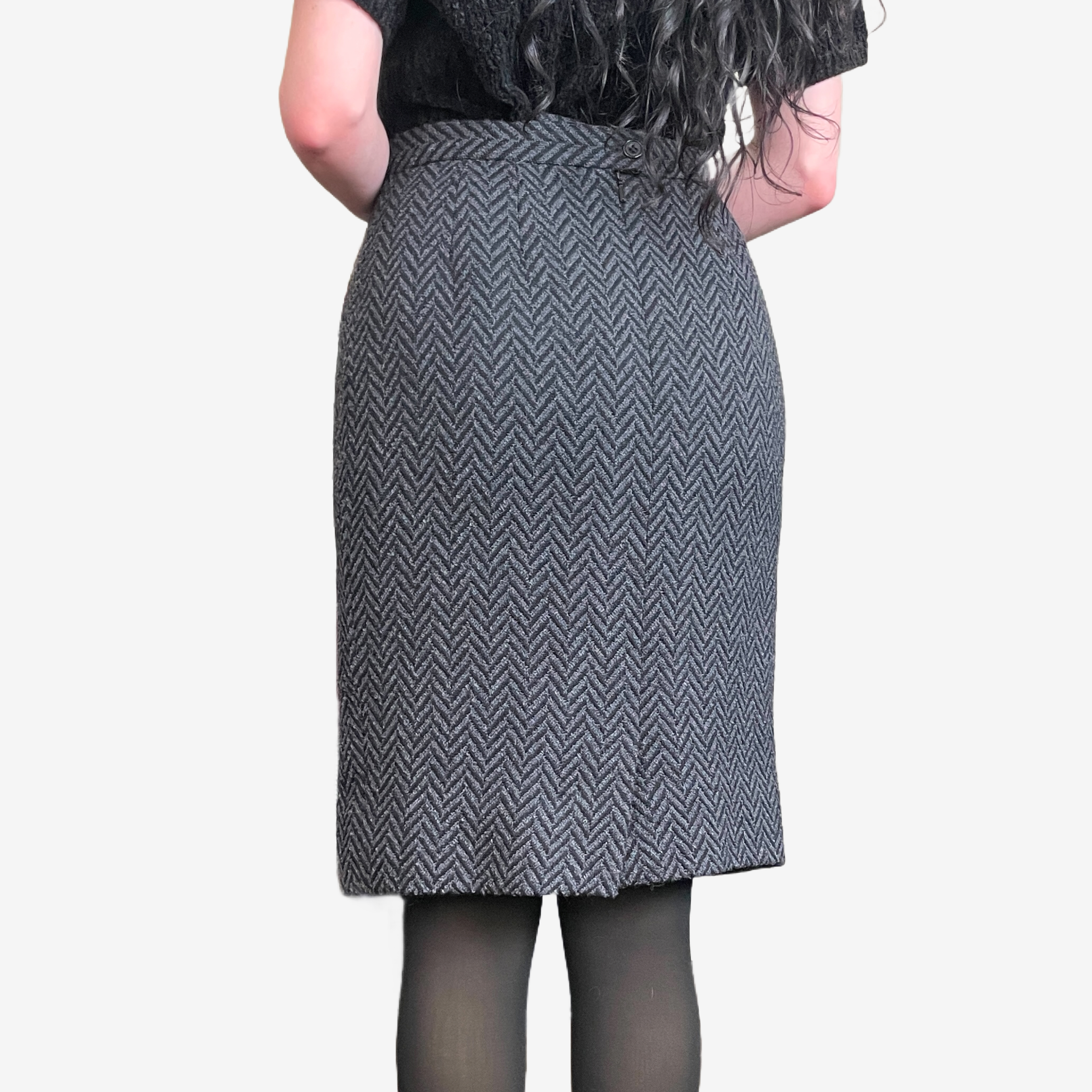 Black & Gray Pencil Skirt 2.PNG
