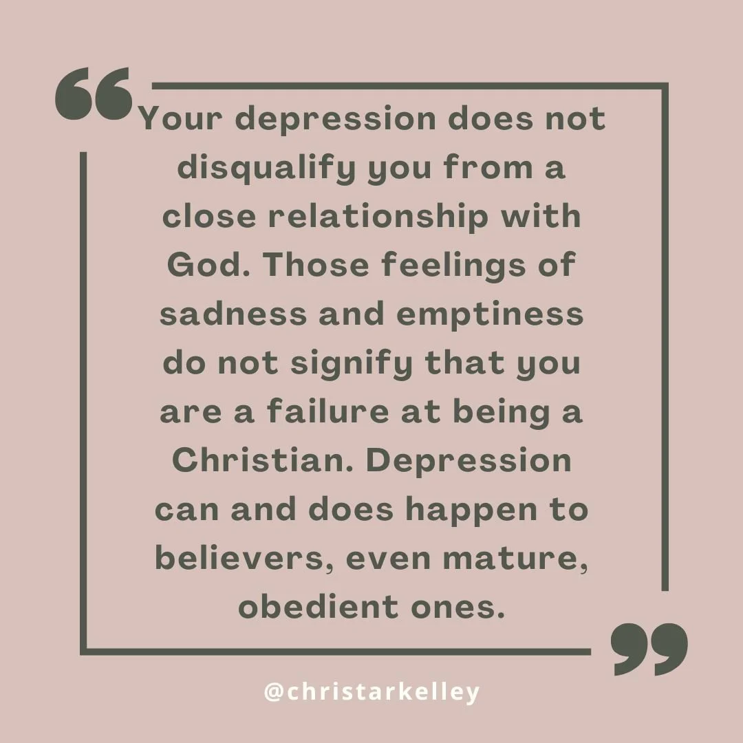 Scripture clearly shows us that depression is not due to a lack of faith. Check out my latest blog post to learn more about Elijah's struggle with depression: www.christarkelley.com/why-so-downcast-oh-my-soul/a-lack-of-faith #depressionhelp #biblestu