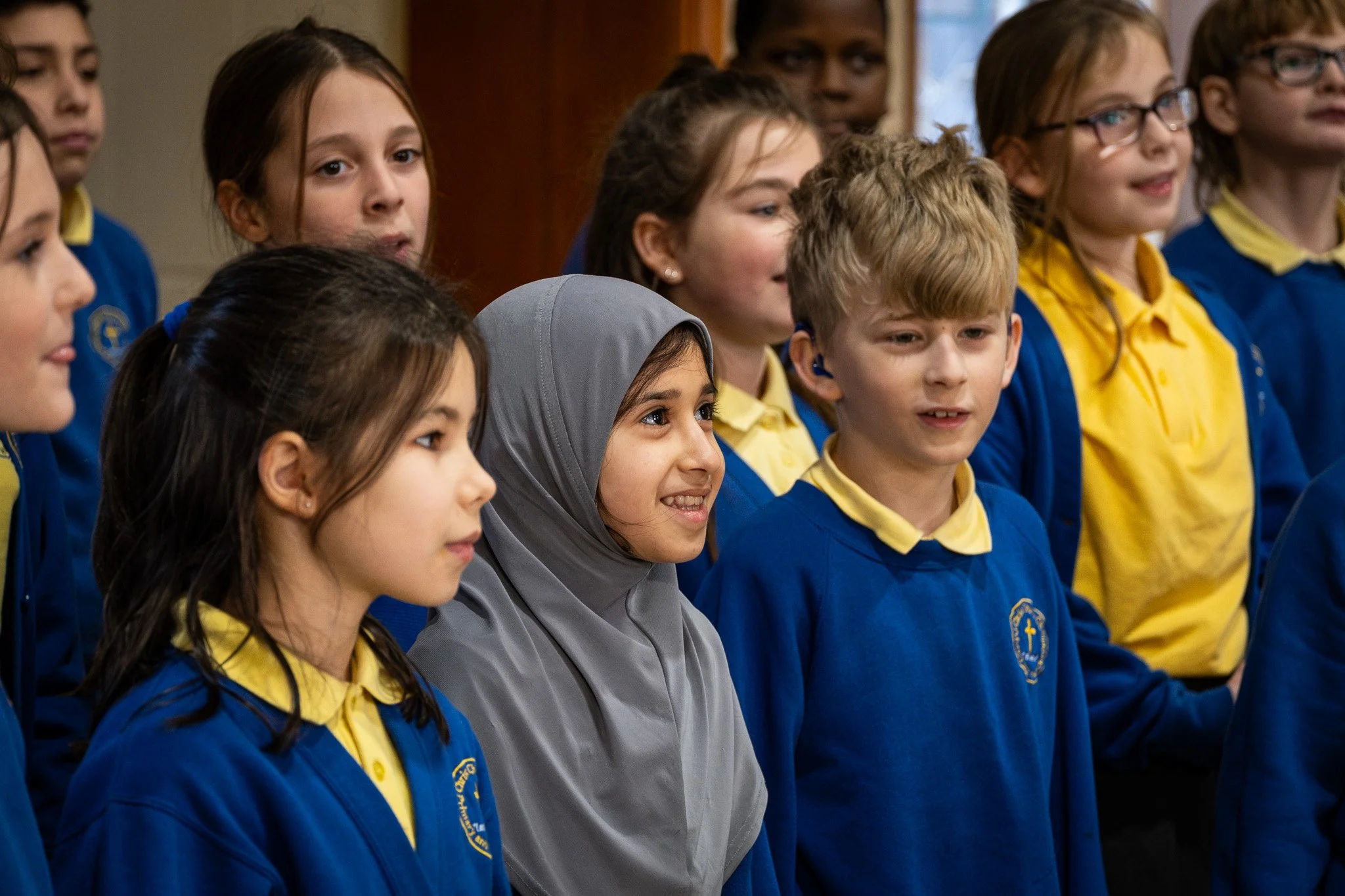 Group of children smiles, being inspired