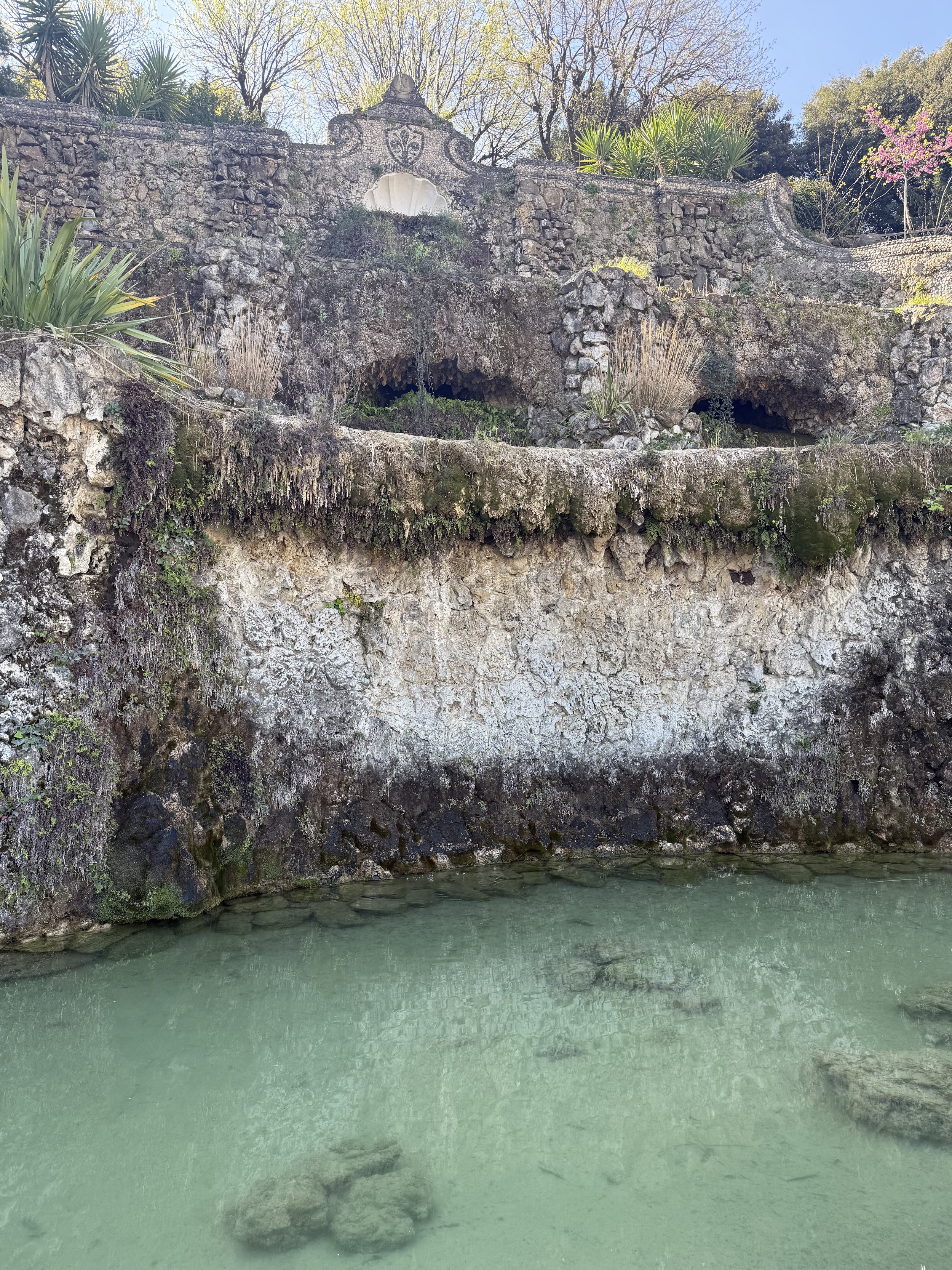 The Ramps, Florence. Grottoes, basins and rockwork built by Giuseppe Poggi in the 1870s, when the city needed to stabilise the hillside and chose to do it as a garden. Restored and reopened in 2019.