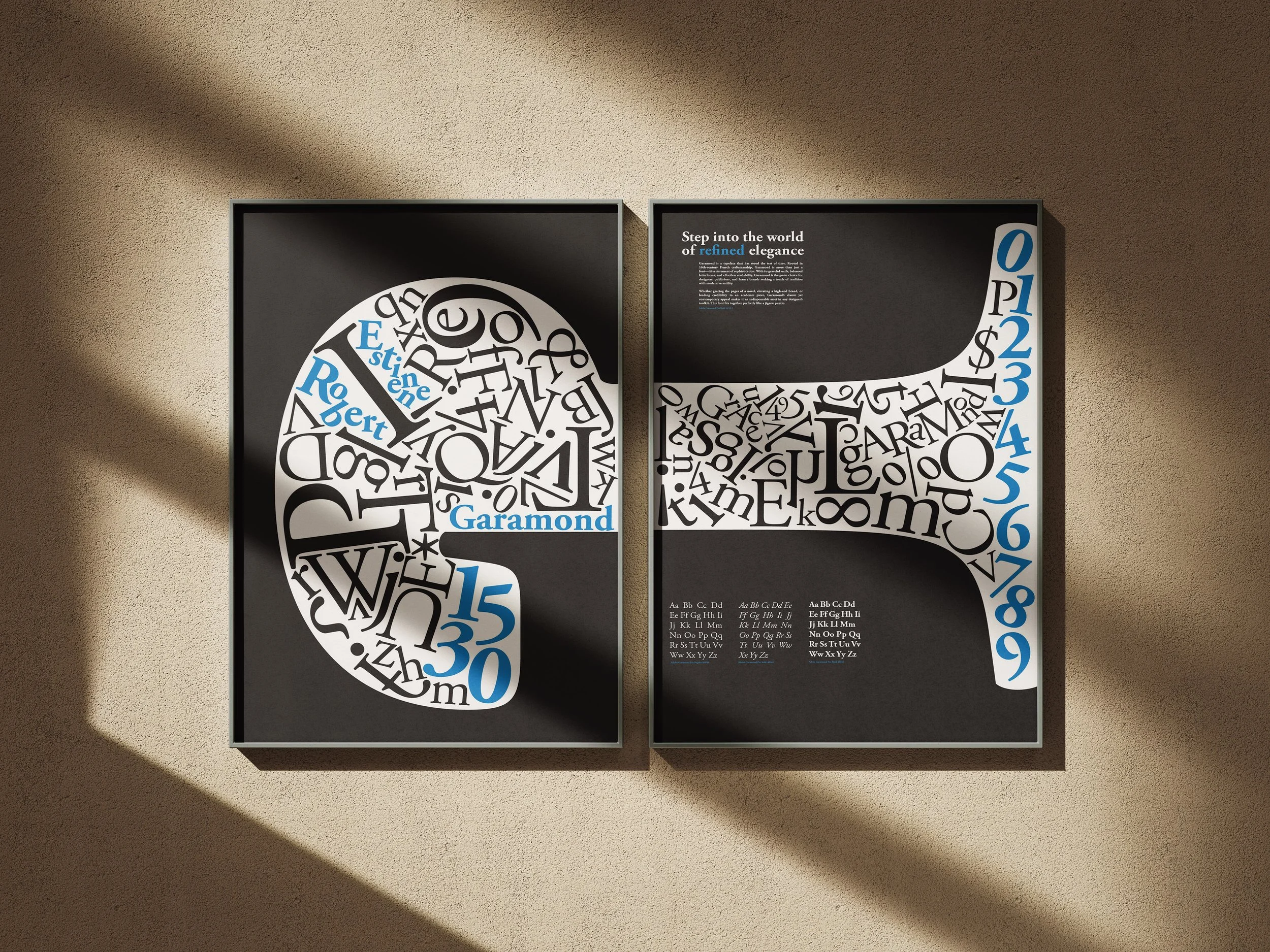 Garamond Font Poster