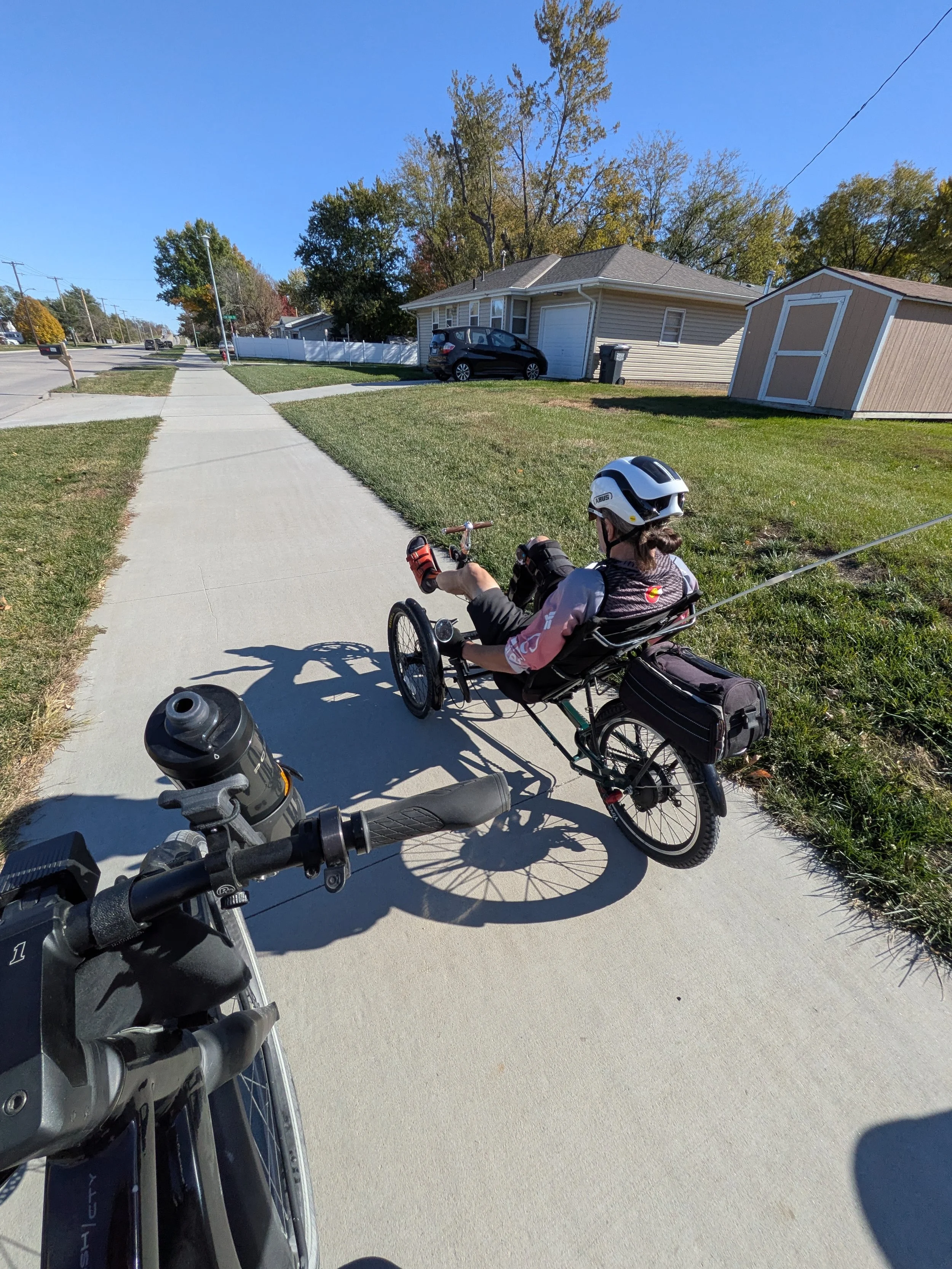 1st day on recumbent trike - 11-5-25