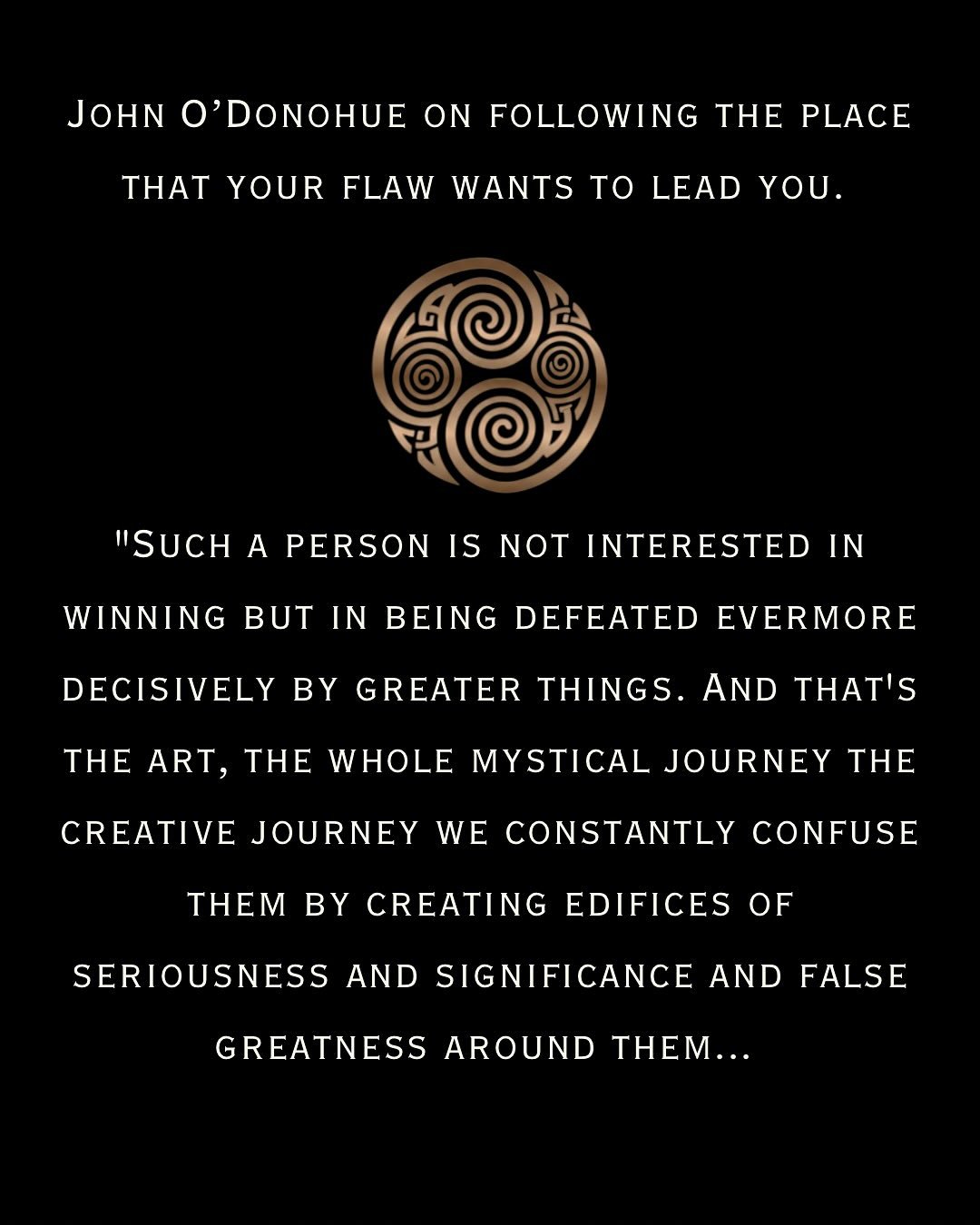 Celtic traditional knowledge holds tremendous connection to Daoism 

This quote is everything. This is where true leadership begins, the grit before the grace and the willingness to hold YOURSELF ACCOUNTABLE first &amp; foremost. 

Stay tuned for mor
