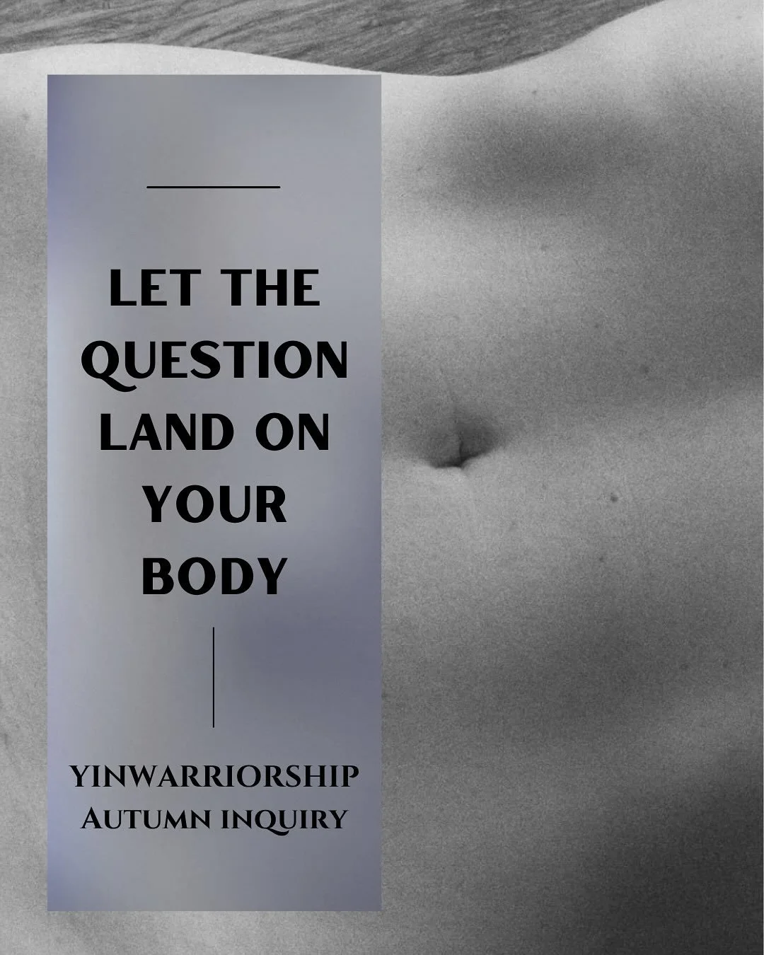 Somatic Questions are meant for the body, to hit, enliven &amp; be grappled with

I asked those in the immersion to move with these questions and ✨FEEL✨ which one was a worthy training partner in this moment of their lives

Autumn is the crucible of 