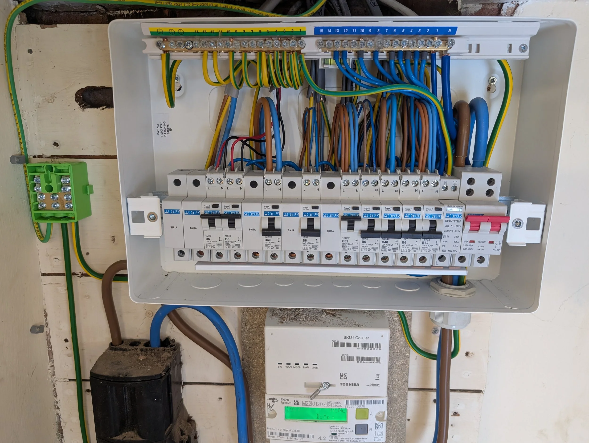 New Fuseboard installation during rewire in Oxford