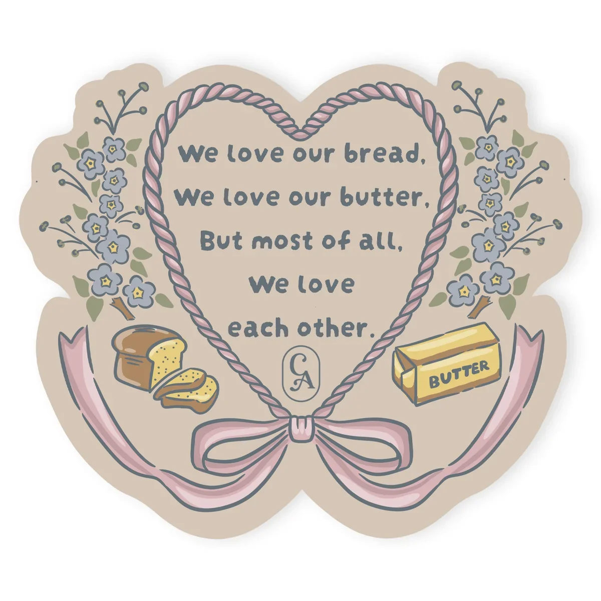 LOVE OUR BREAD STICKER