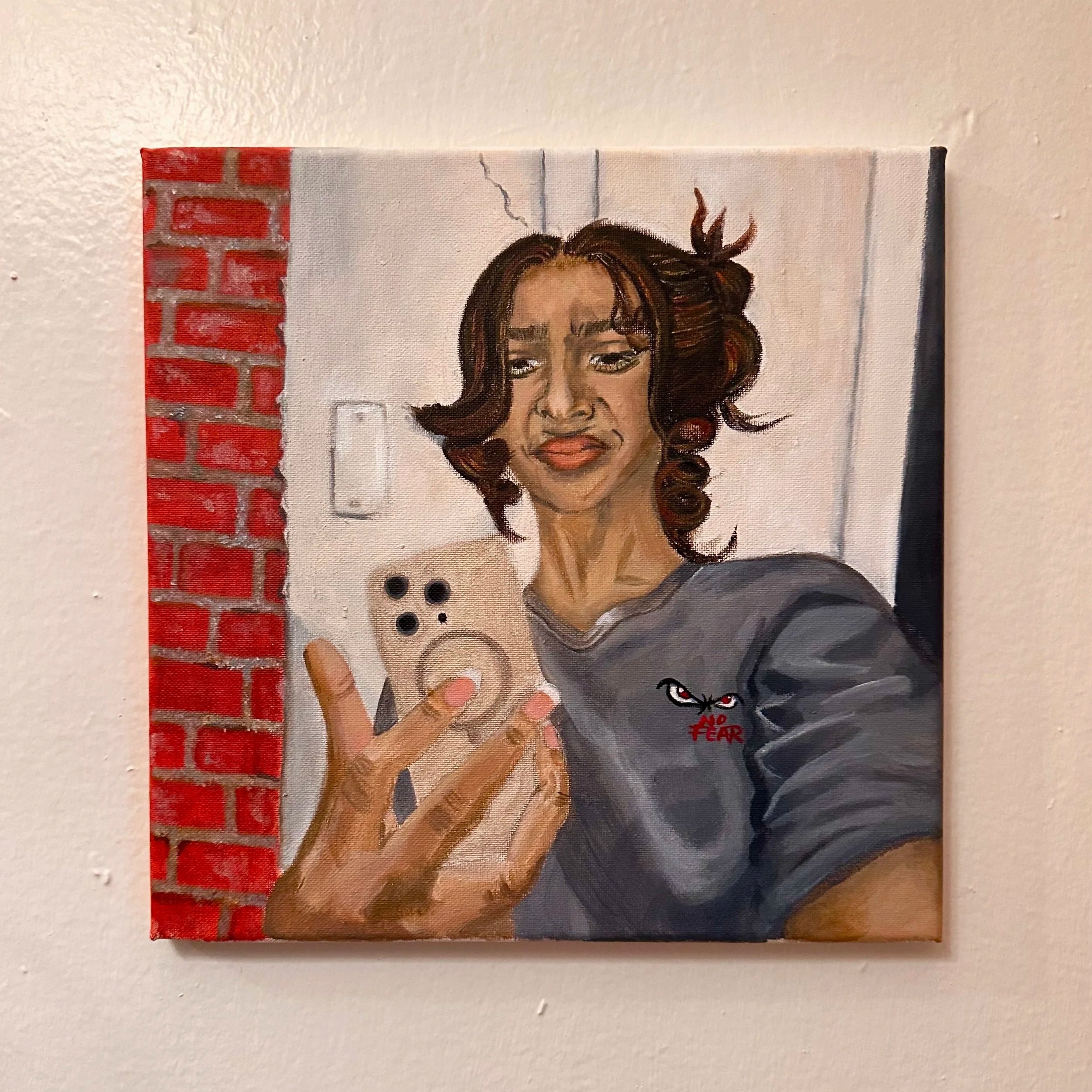 'Bitch Where' 

acrylic on canvas
12" x 12" 2026