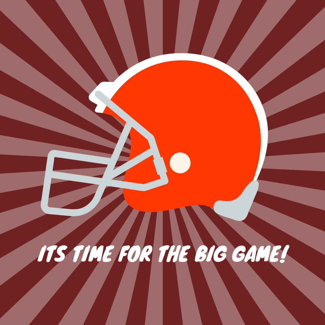 Super Bowl football helmet illustration