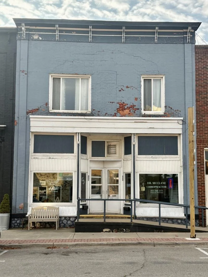 2 Storefronts with Upper Apartment in Downtown Harbor Beach