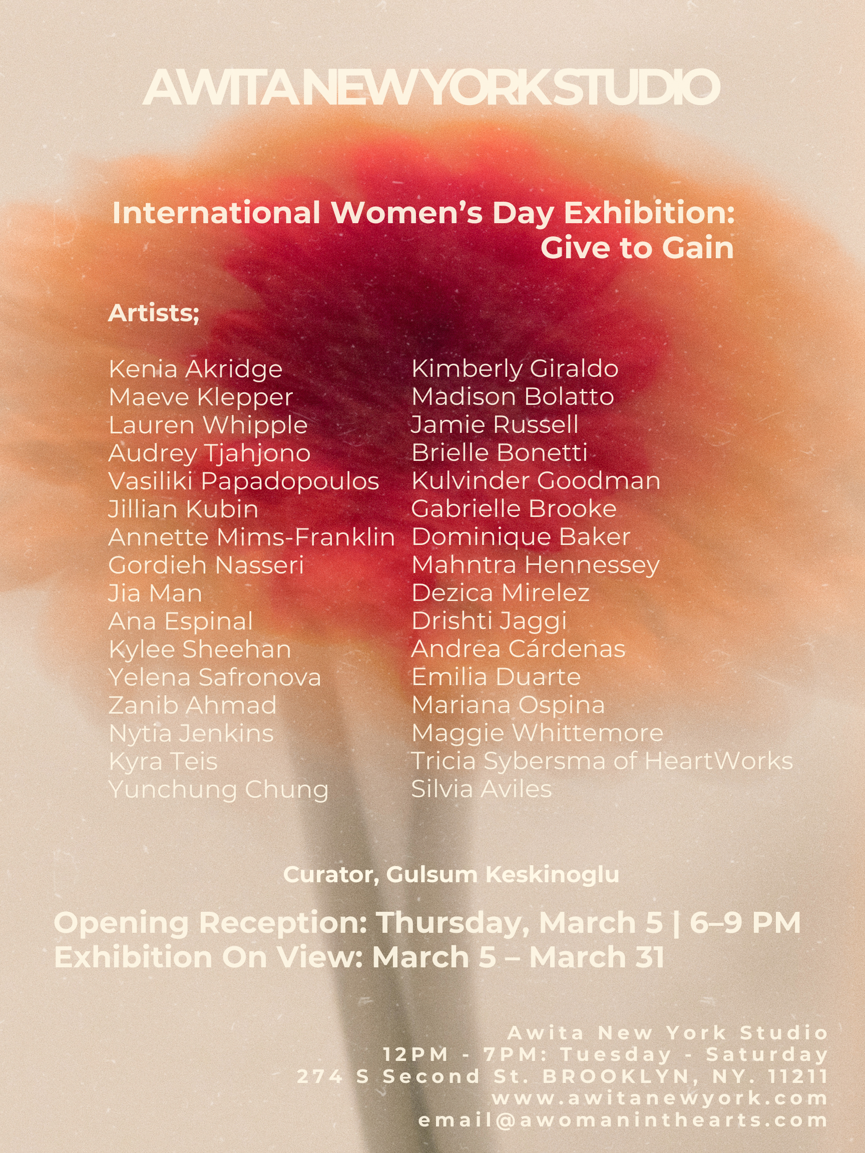 3rd Annual International Women’s Day Exhibition Give to Gain