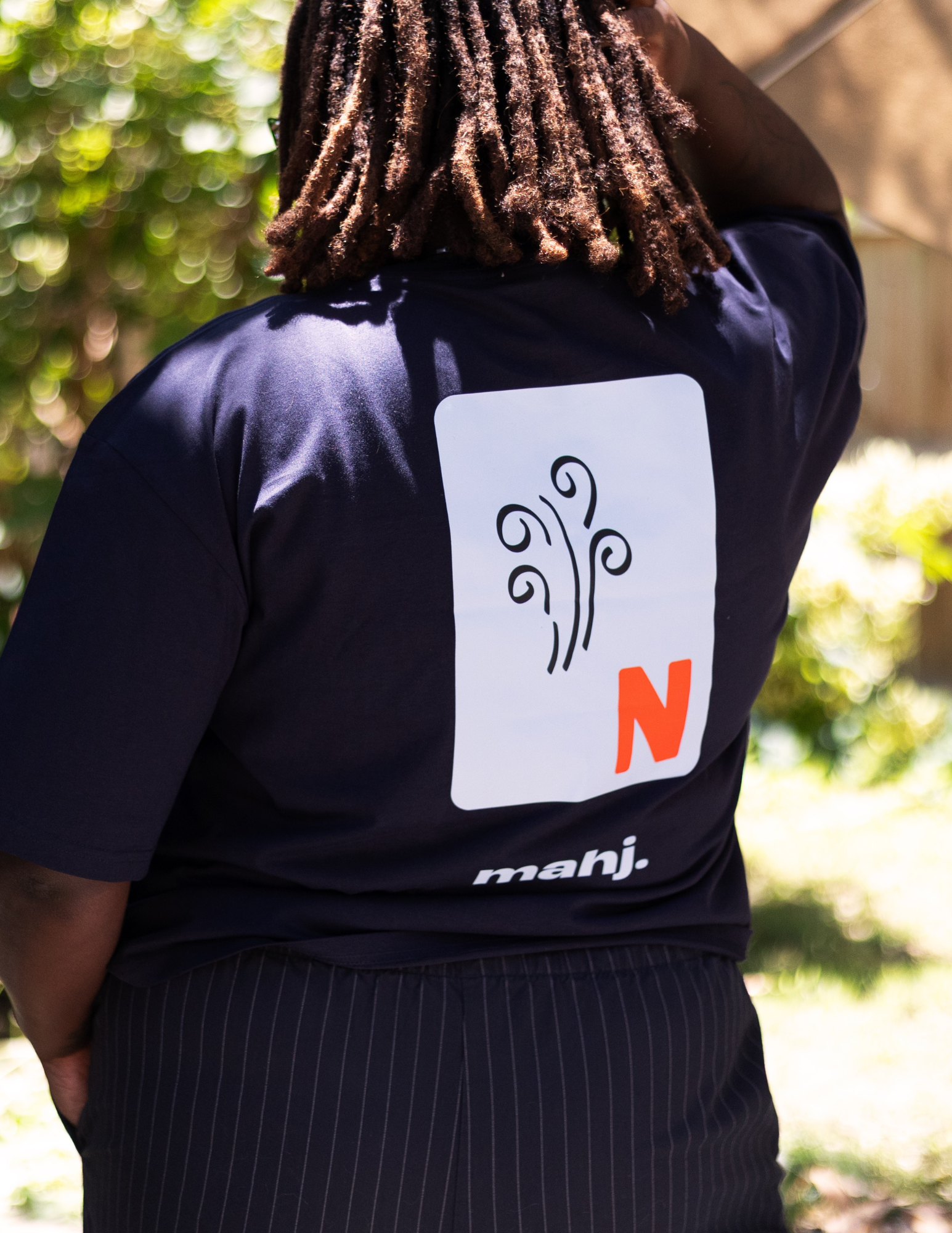 The Mahj. Oversized Crop Tee.